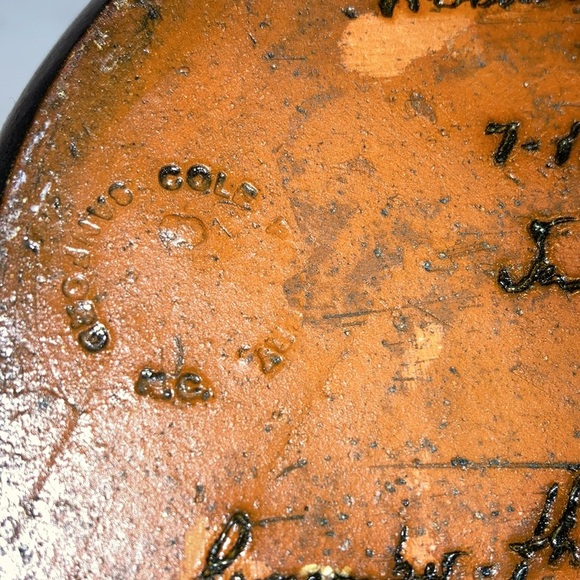 Cole Pottery Black Oxidized Candle Luminaire Red Clay W/ Black Oxidization - Picture 8 of 17